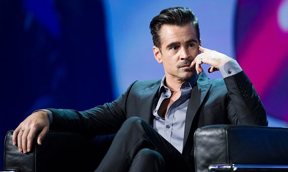 LONDON, ENGLAND - MAY 12:  Colin Farrell speaks at Adobe EMEA Summit at ExCel on May 12, 2016 in London, England.  (Photo by Jeff Spicer/Getty Images)