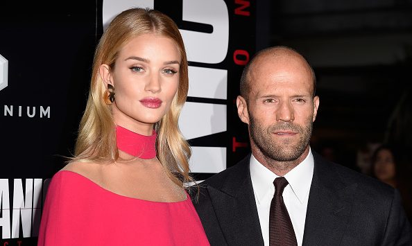 HOLLYWOOD, CA - AUGUST 22:  Actors Rosie Huntington-Whiteley (L) and Jason Statham  arrives at the Premiere of Summit Entertainment's "Mechanic: Resurrection" at ArcLight Hollywood on August 22, 2016 in Hollywood, California.  (Photo by Frazer Harrison/Getty Images)
