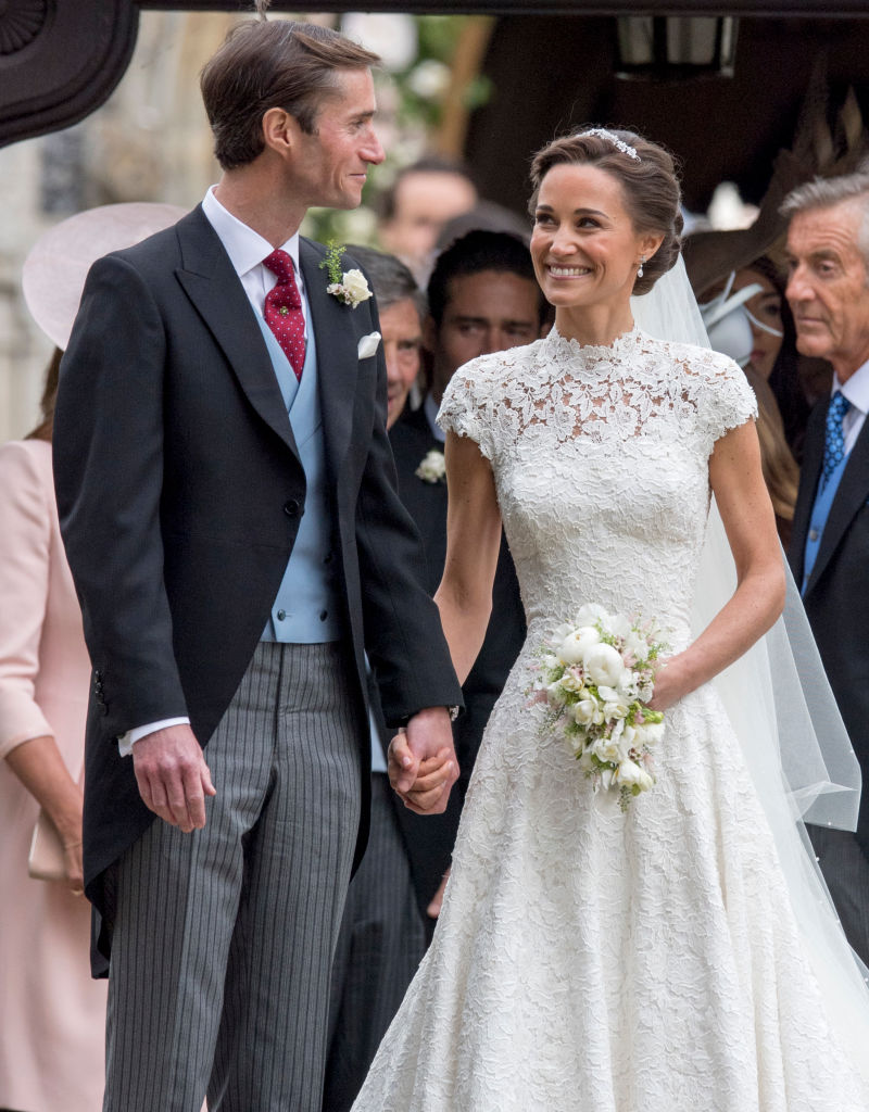ENGLEFIELD GREEN, ENGLAND - MAY 20: Pippa Middleton and James Matthews after their wedding at St Mark's Church on May 20, 2017 in Englefield, England.(Photo by Arthur Edwards - WPA Pool/Getty Images)